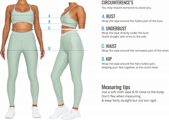 BODY SIZE GUIDE ACTIVE